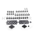 Silver Round Aluminum Fairing Bolt Kit for Suzuki Hayabusa GSXR (1999–2007)