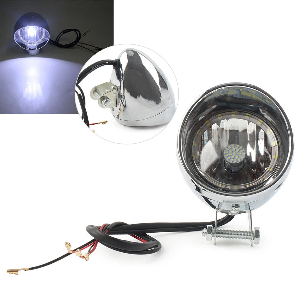 Chrome LED Headlight Spot Lamp for Honda VTX 1800 (2002–2009)