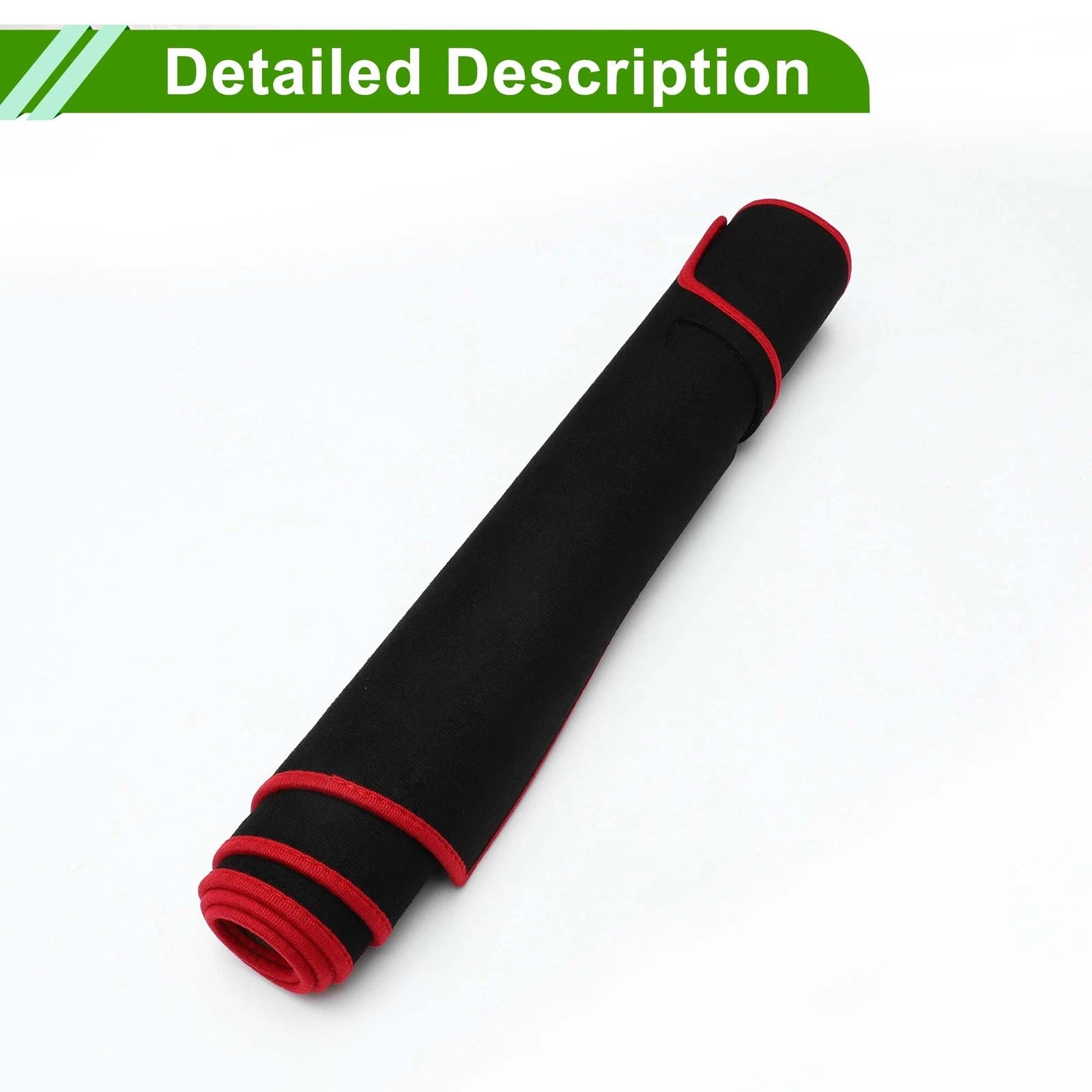 Dashboard Cover Mat for Mazda CX-3 (2016–2022) Sun Protector Black Red