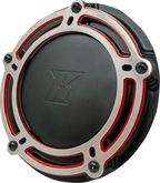 KODLIN USA Derby Cover for M8 Softail (2018–2023) - NXL Redline Black/Red