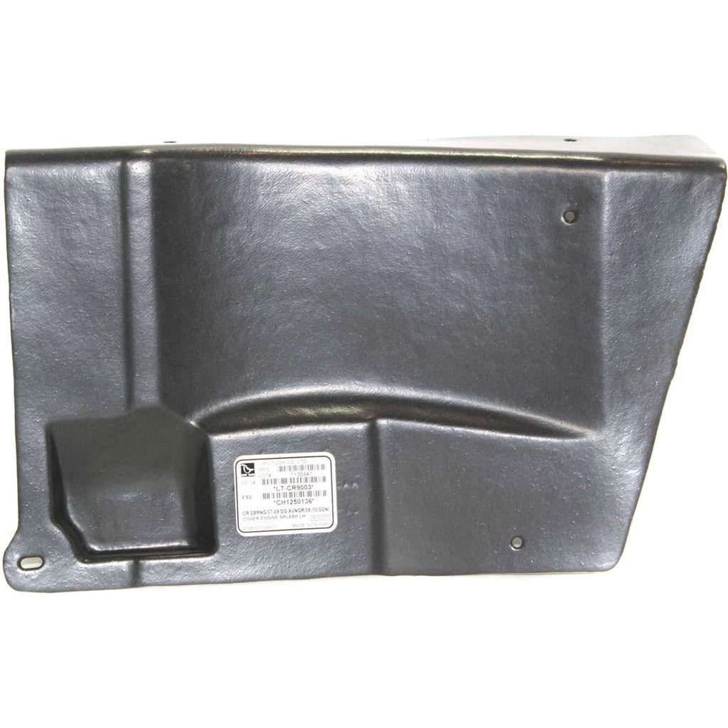 Engine Splash Shield for Chrysler Sebring (2007–2010) Front Driver Side