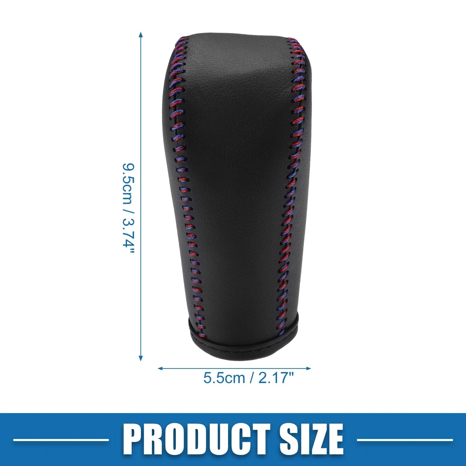 Gear Shifting Knob Cover Lever Trim for BMW 328i Faux Leather Black Red Blue