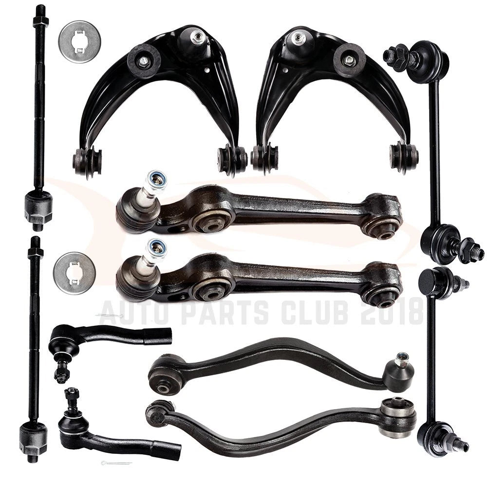 Set of 12 Front Control Arms Tie Rod Ends Sway Bars for Mazda 6 (2003–2007)