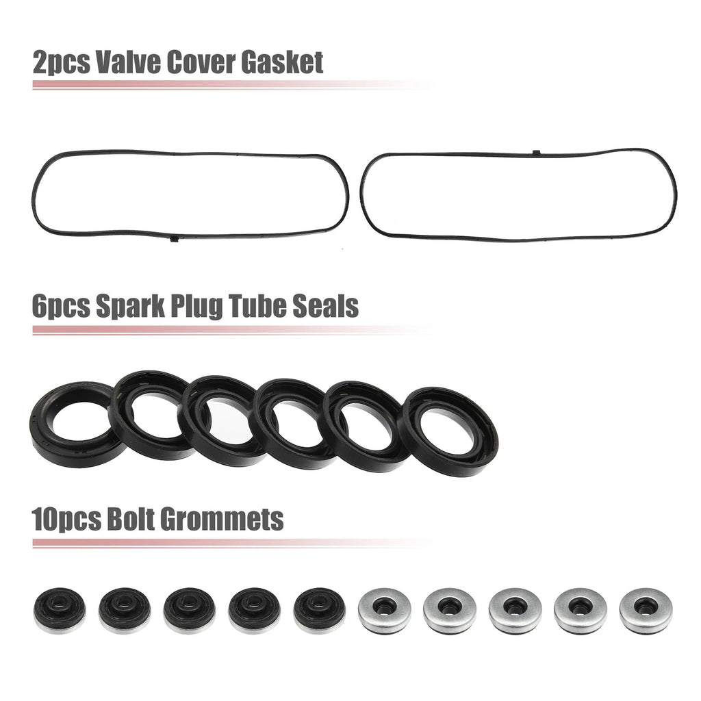Engine Valve Cover Gasket Set for Honda Accord Odyssey Pilot (2003–2021) 12030-P8A-A00