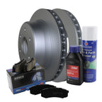 Rear Brake Kit 330mm Rotors & Akebono Ceramic Pads for Cadillac Chevrolet GMC