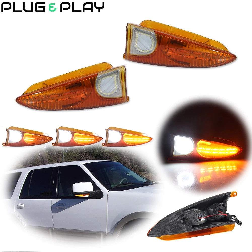 LED Under Side Mirror Sequential Turn Signal Light for Ford Expedition Navigator