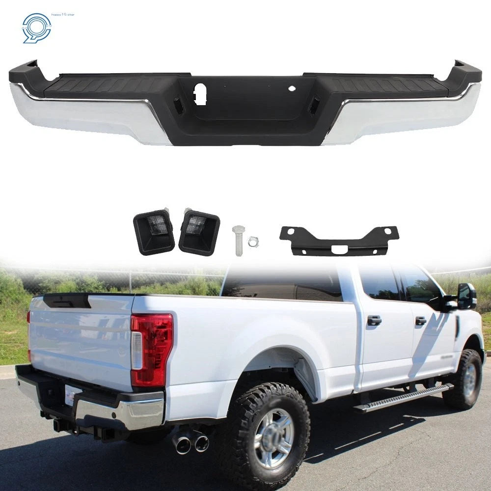 Rear Step Bumper Assembly for Ford F-250 F-350 Super Duty (2017–2022) Chrome