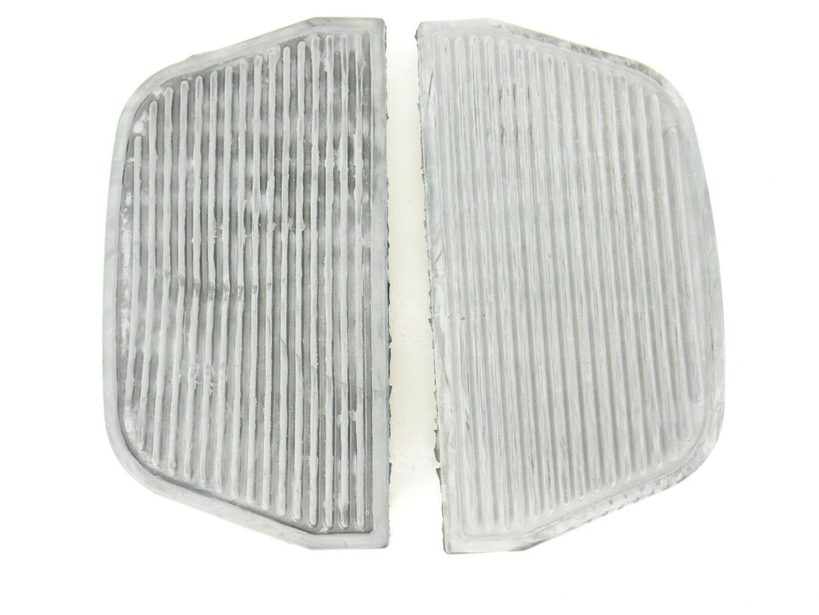 Black Rubber Passenger Floorboard Inserts for Harley Davidson Touring (1997–2021)