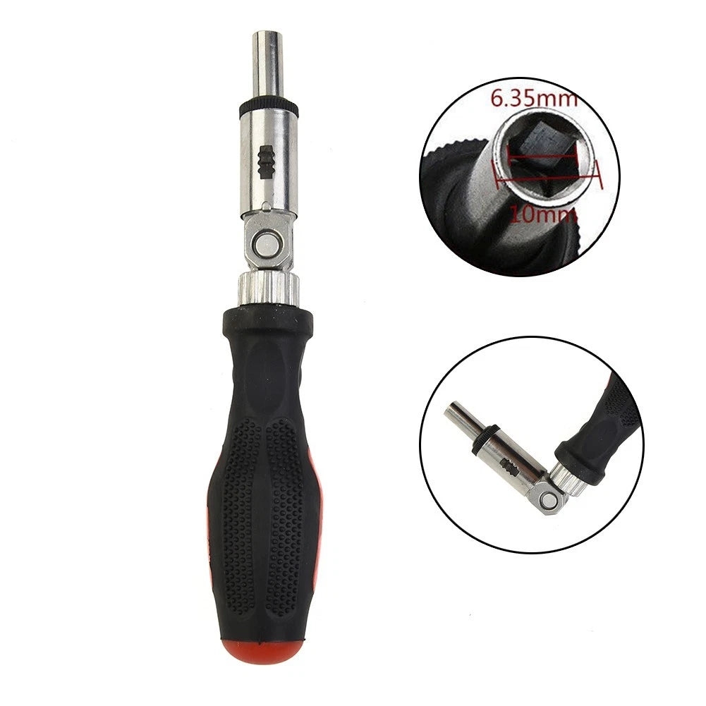 Ratchet Screwdriver with TPR Handle, Left Right Rotating, 1 Pc