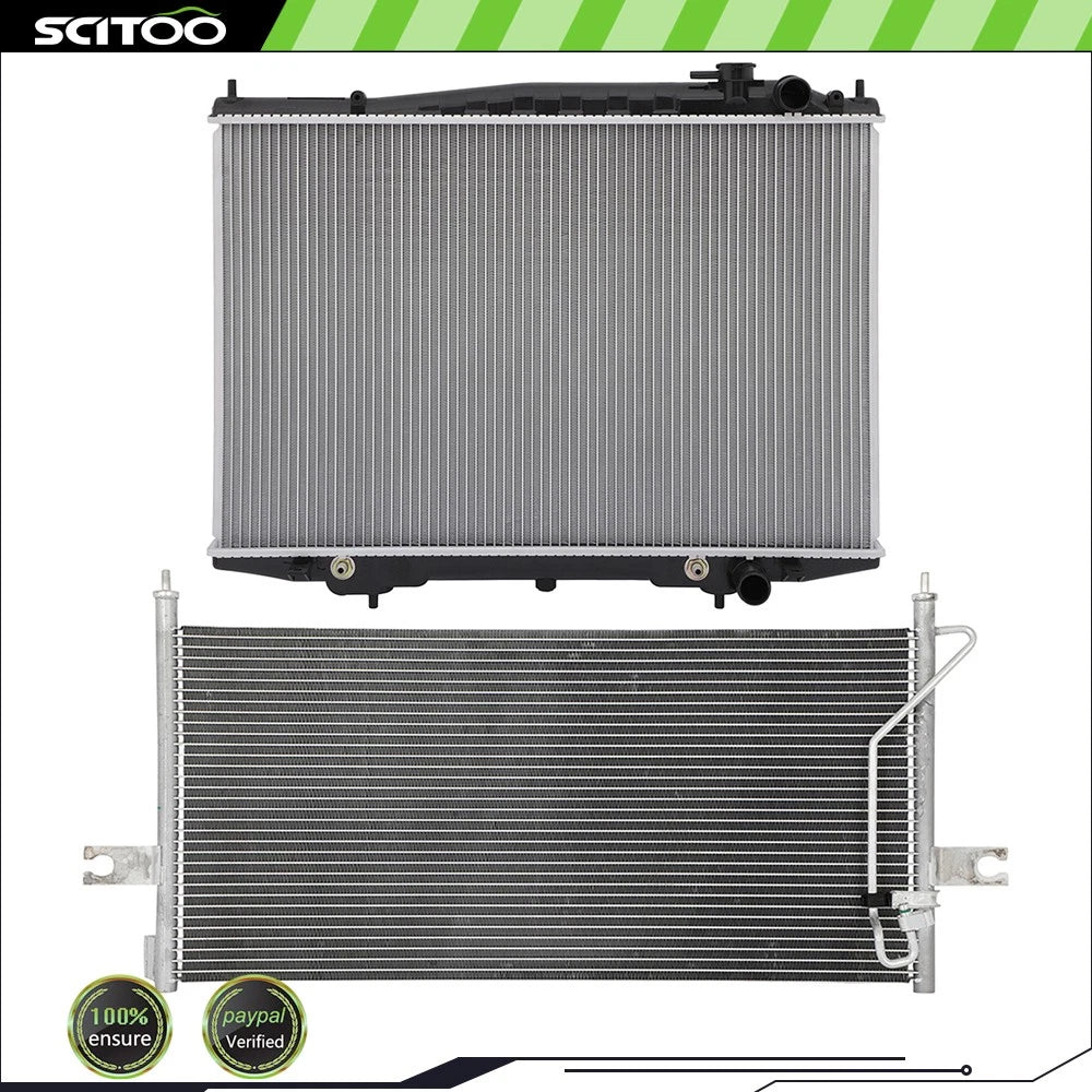 Radiator and A/C Condenser for Nissan Frontier (1998–2002) & Xterra (2000–2002)