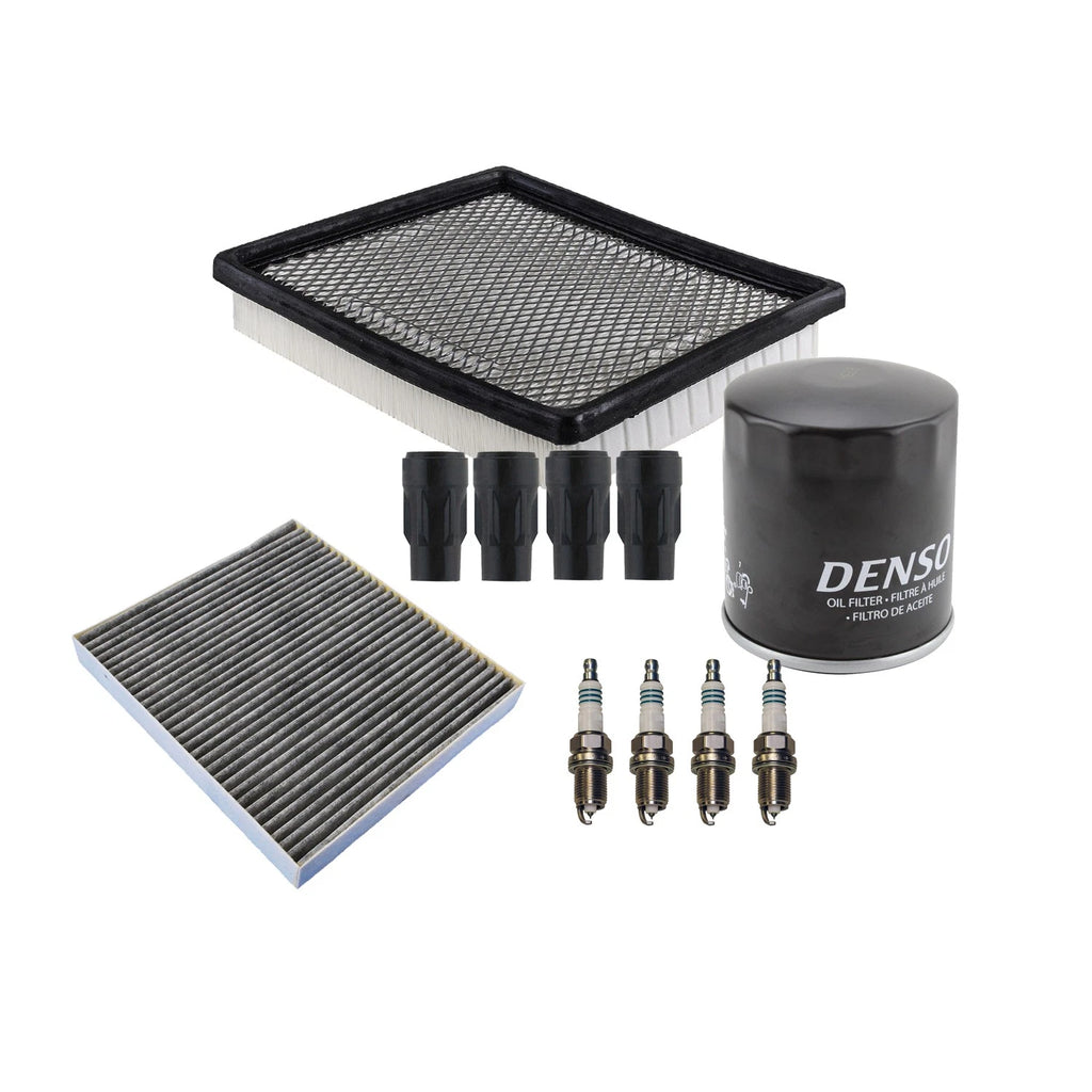 Set of 4 Denso Spark Plugs & Boots for Dodge Avenger Sebring (2007–2010)