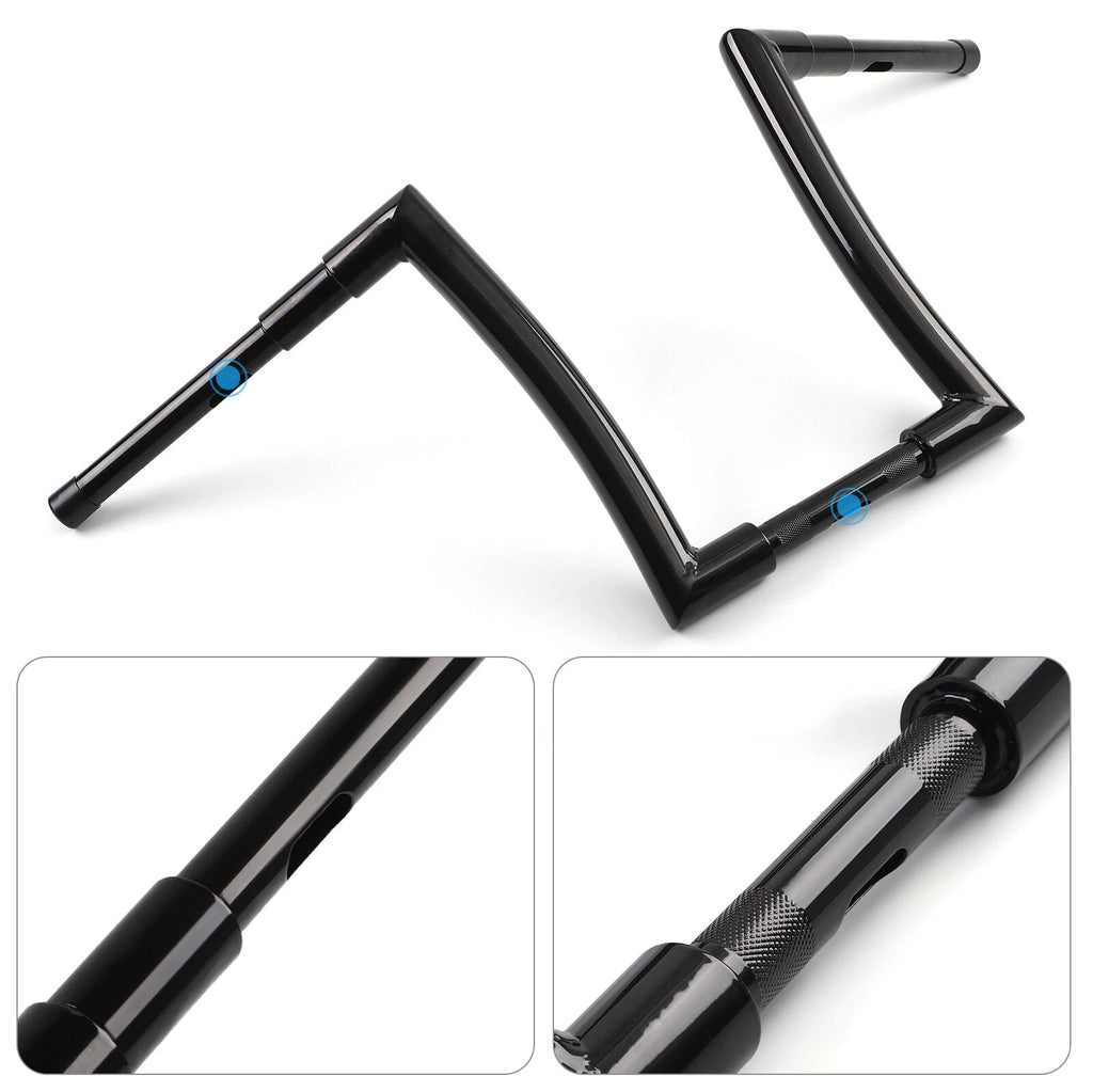 Gloss Black 14" Rise Ape Hanger Handlebar for Harley