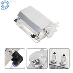 2L Polished Aluminum Coolant Radiator Overflow Reservoir Tank for