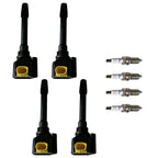 Set of 4 Ignition Coils & Spark Plugs for Fiat 124 Spider (2017–2020)