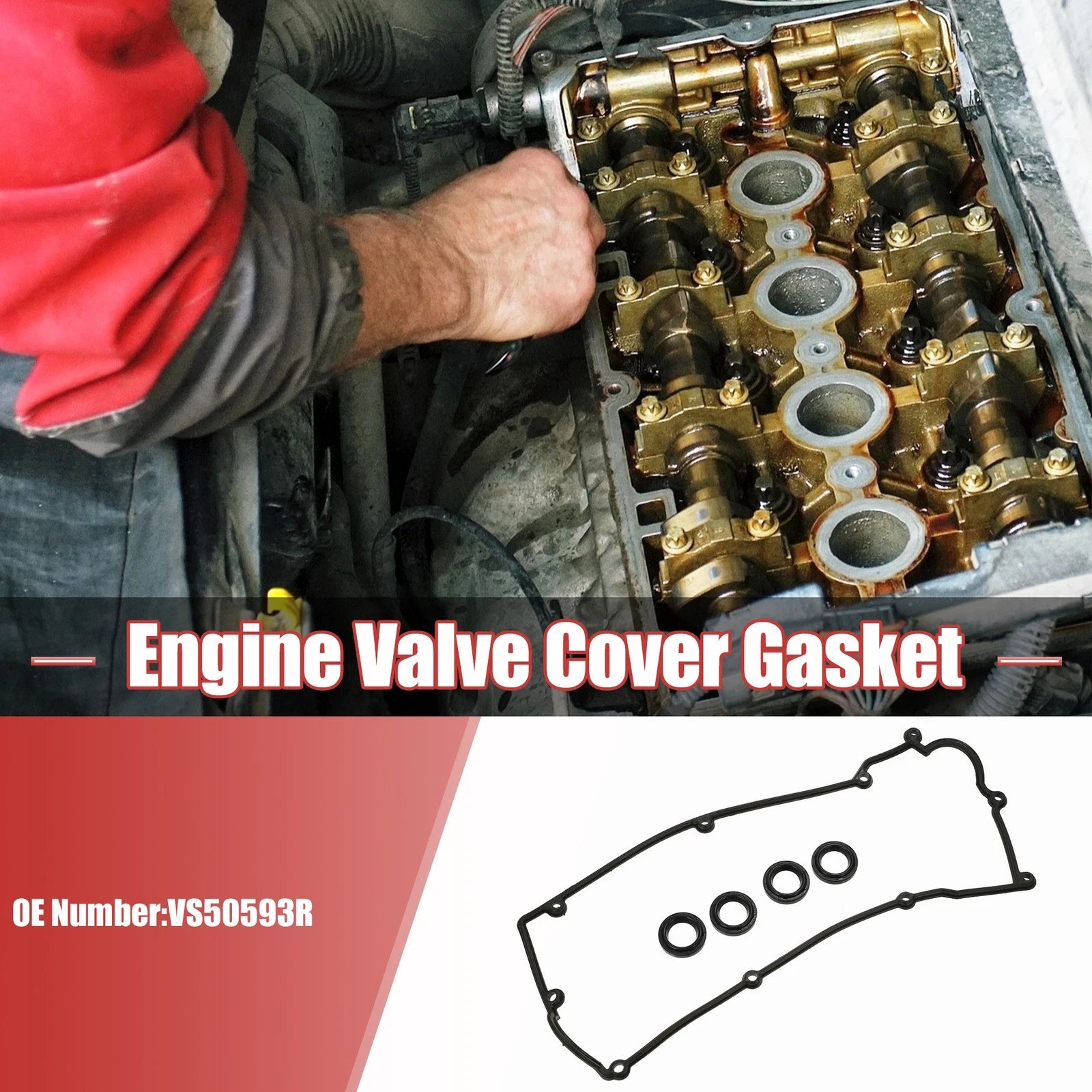 Set of 1 Engine Valve Cover Gasket for Hyundai Accent (2003–2004) 731618512943