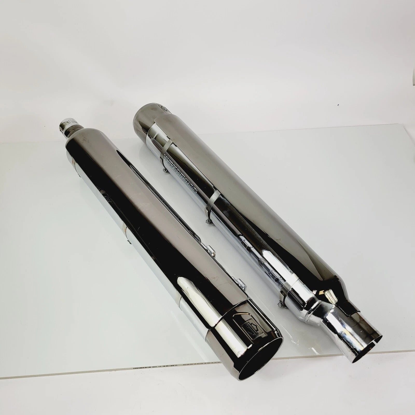 Mufflers for Harley Davidson CVO Touring (2017–2024) Scorched Chrome w/ Tips