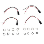 12mm Waterproof LED Indicator Lights for Tractors RVs Boats (DC 12V 24V)