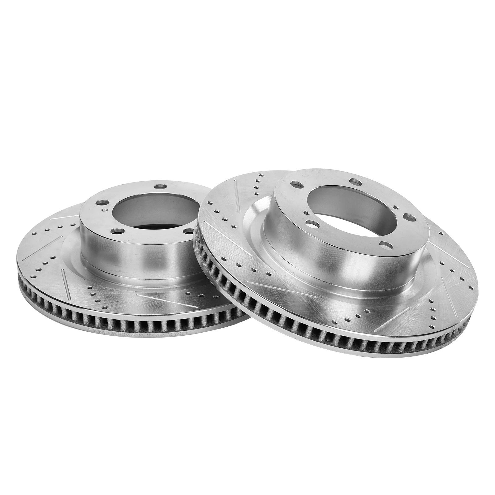 Front Drilled Brake Rotors & Ceramic Pads for Toyota Tundra (2007–2021)