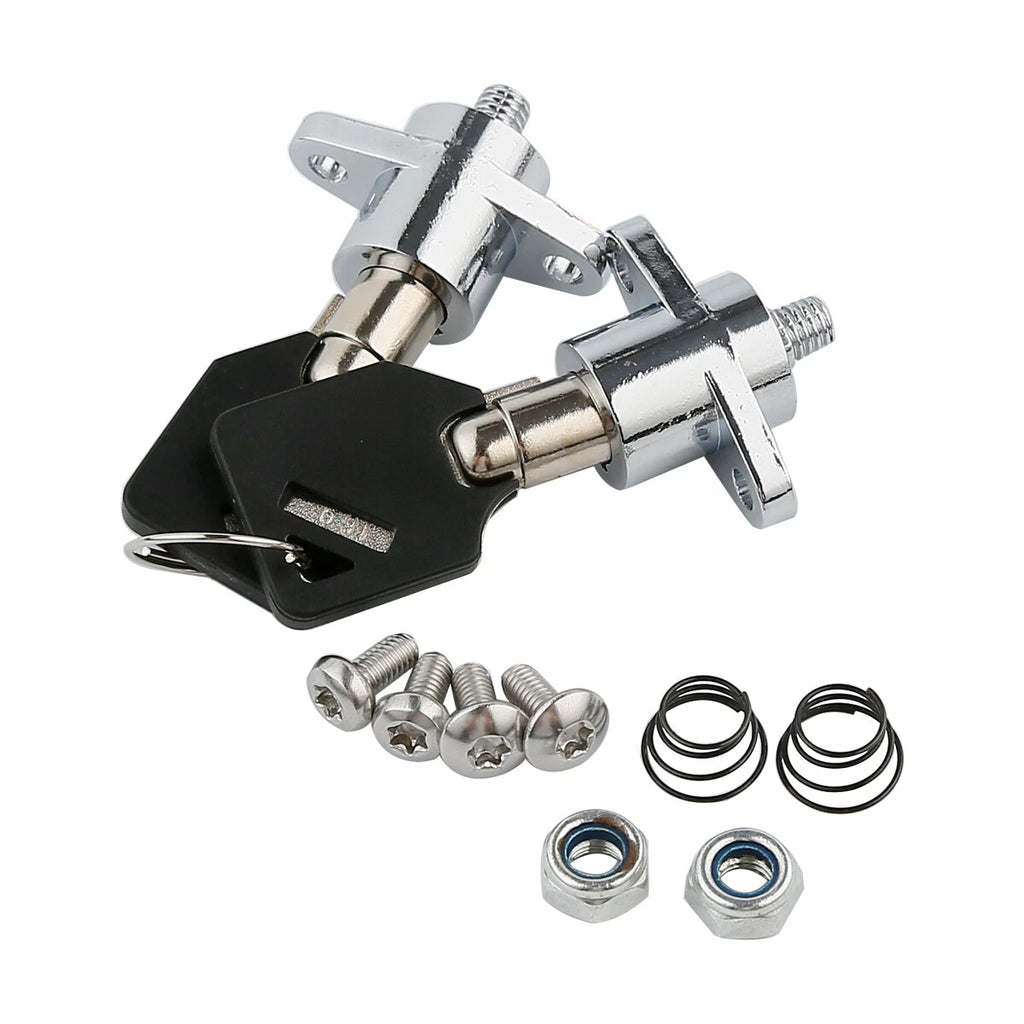 Set of 2 Hard Saddlebag Locks & Keys for Harley Touring Road King Glide (2014–2023)