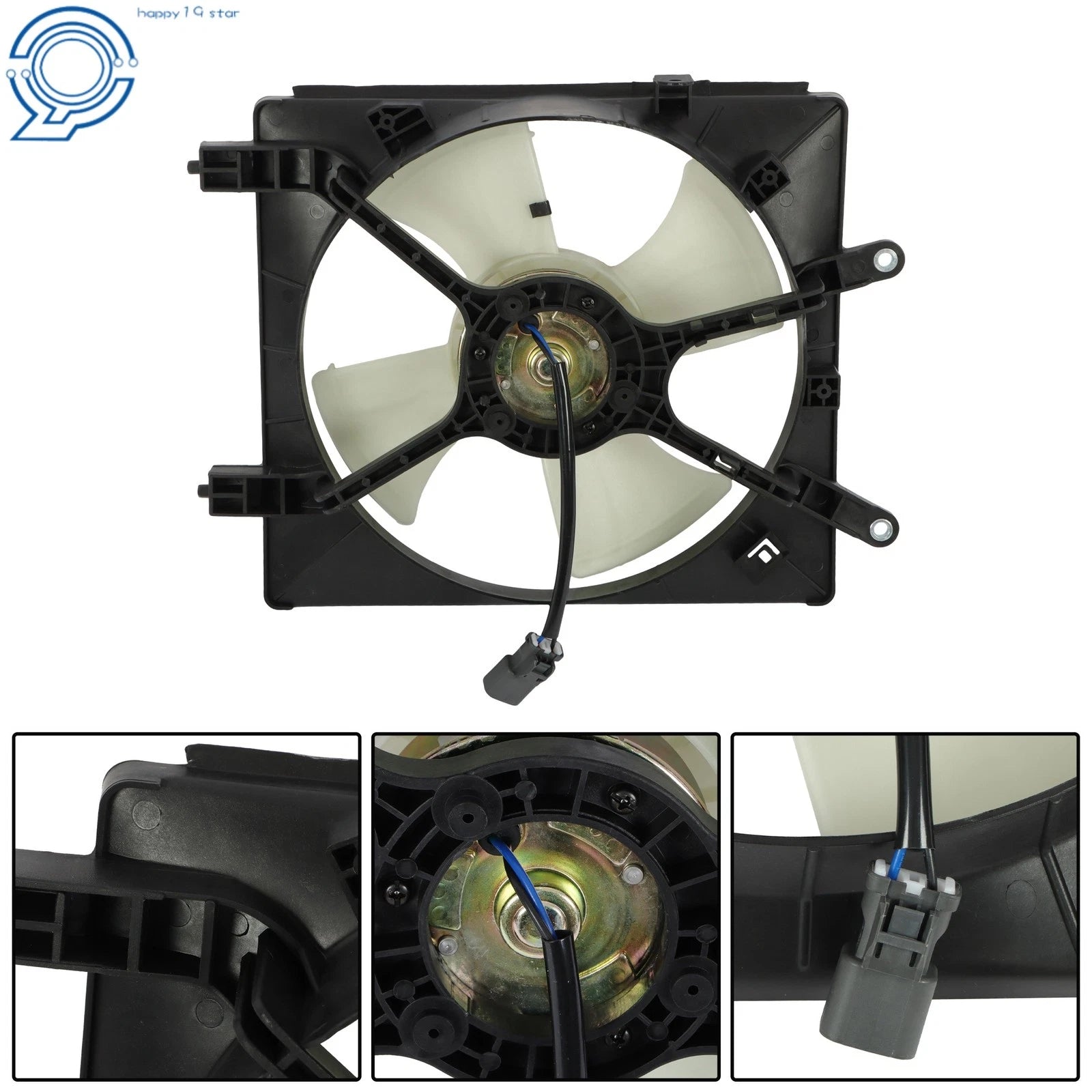 A/C Condenser Fan Assembly for Honda Civic 1.7L (2001–2005)