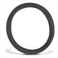 Steering Wheel Cover for Universal Fit (14.5-15") - Perforated Leather, Red Stitch
