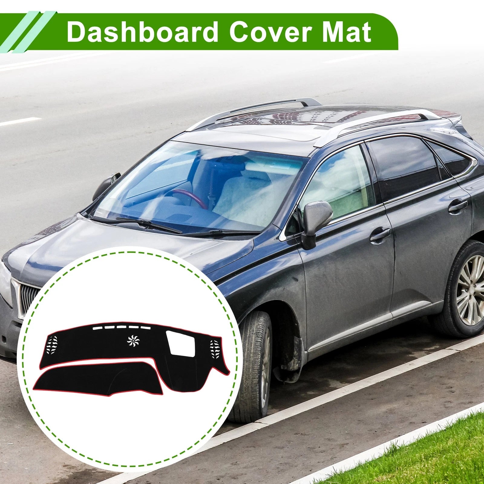 Dashboard Cover for Lexus RX 5th Gen ALA10/ALH10 (2022–2023) Black Red