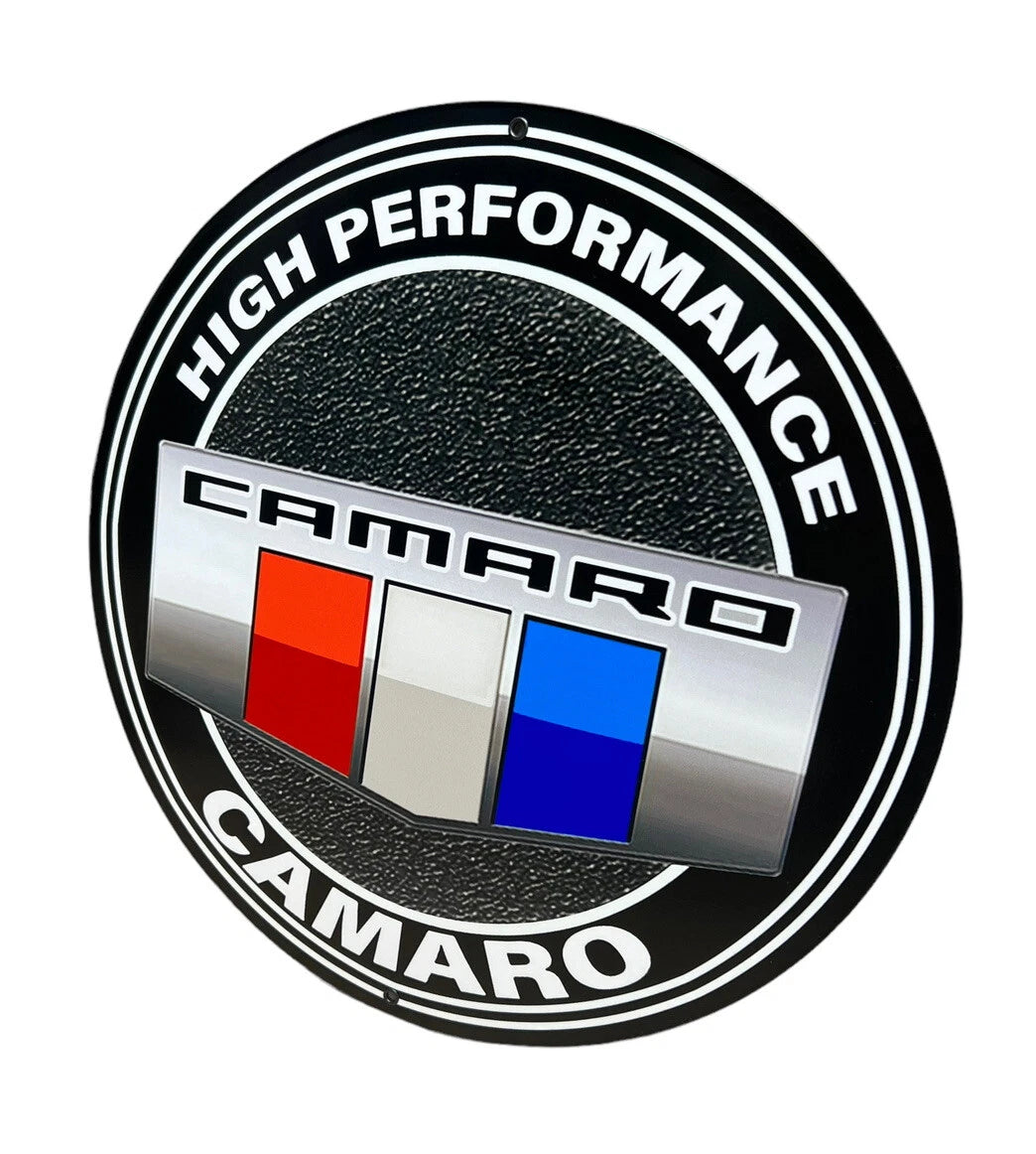 High Performance Metal Sign (14 Inch) for Chevy Camaro (1967–2002)