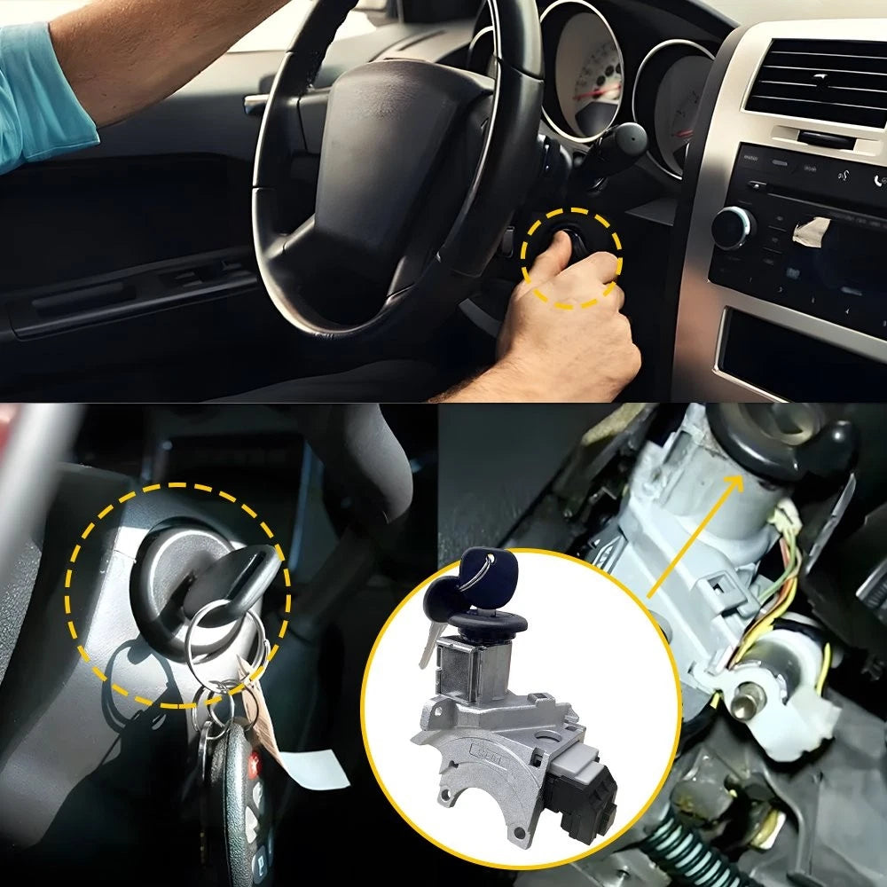 Ignition Switch Lock Cylinder & 2 Key Kit for Chevy Avalanche Silverado Suburban (2002–2013)