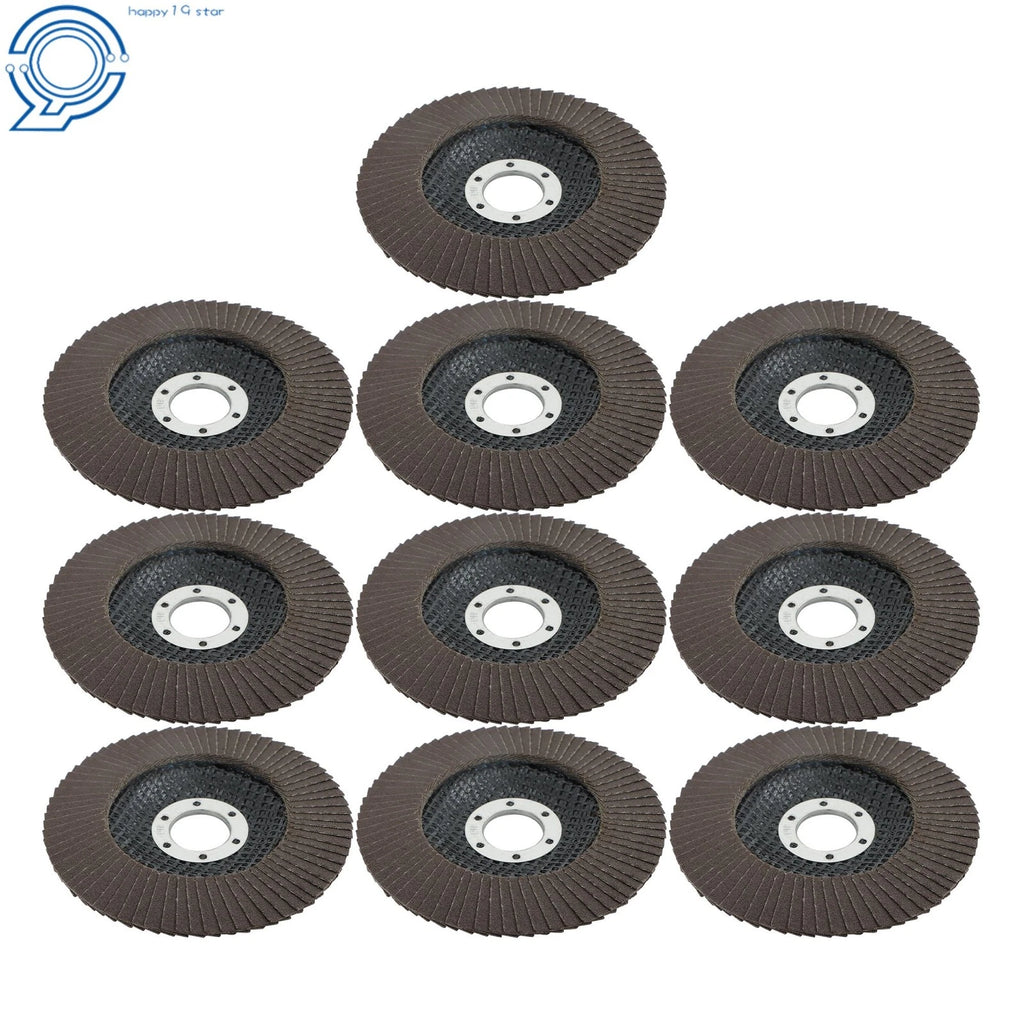 10X 4-1/2" Zirconia Flap Disc Sanding Grinding 120 Grit