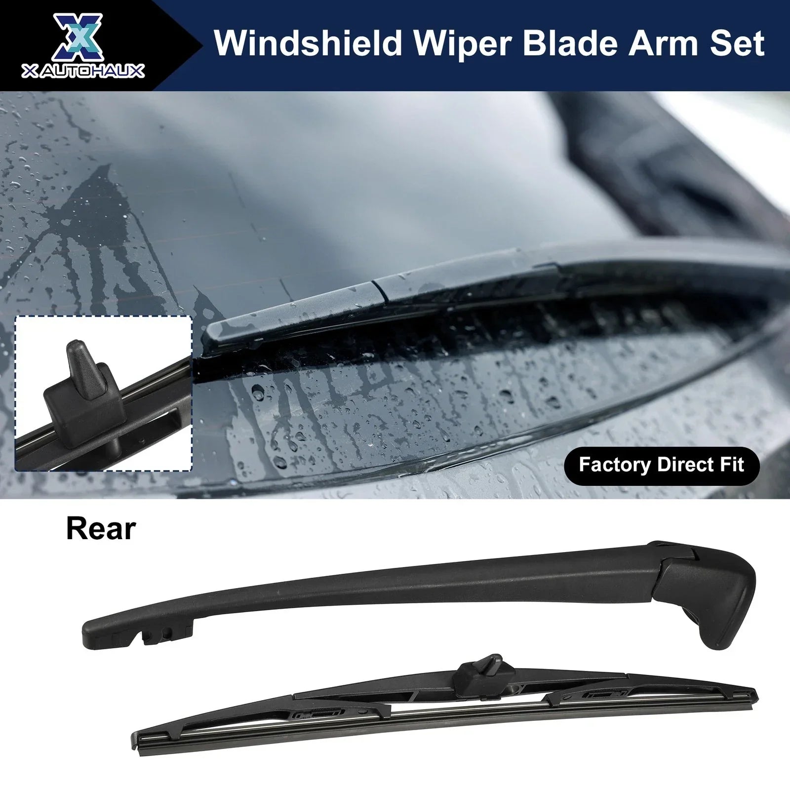 14" Rear Windshield Wiper Blade Arm Set for Honda Pilot (2009-2015)