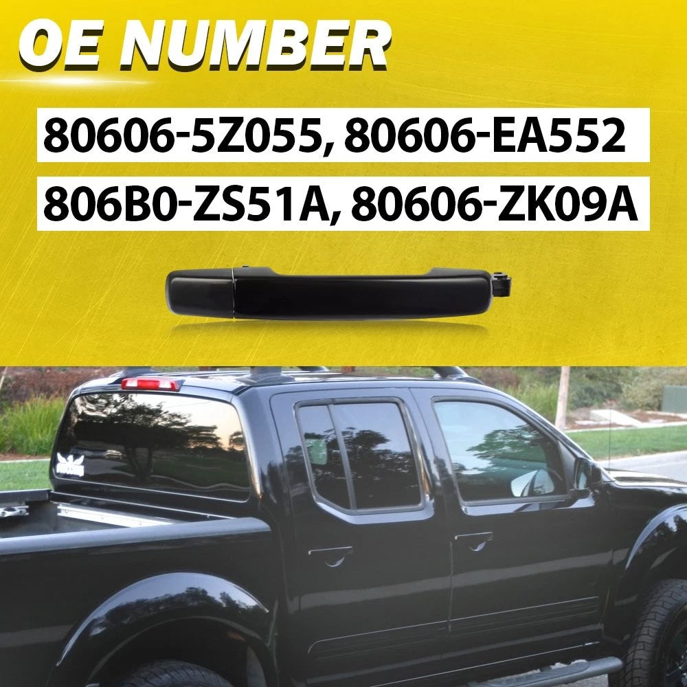 Exterior Door Handle Black Right Passenger Side for Nissan Pathfinder (2005–2007)