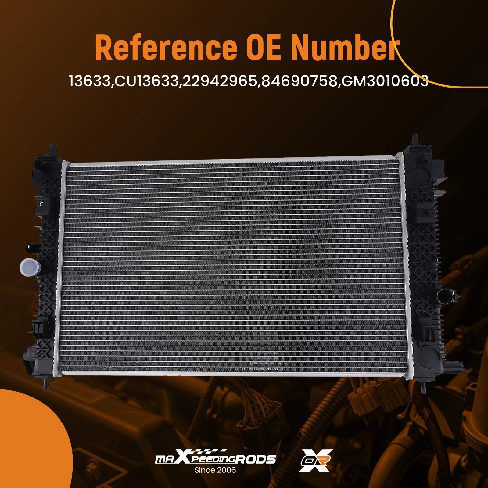 Radiator for Buick Envision 2.0T (2016–2020) 22942965 Cross Flow