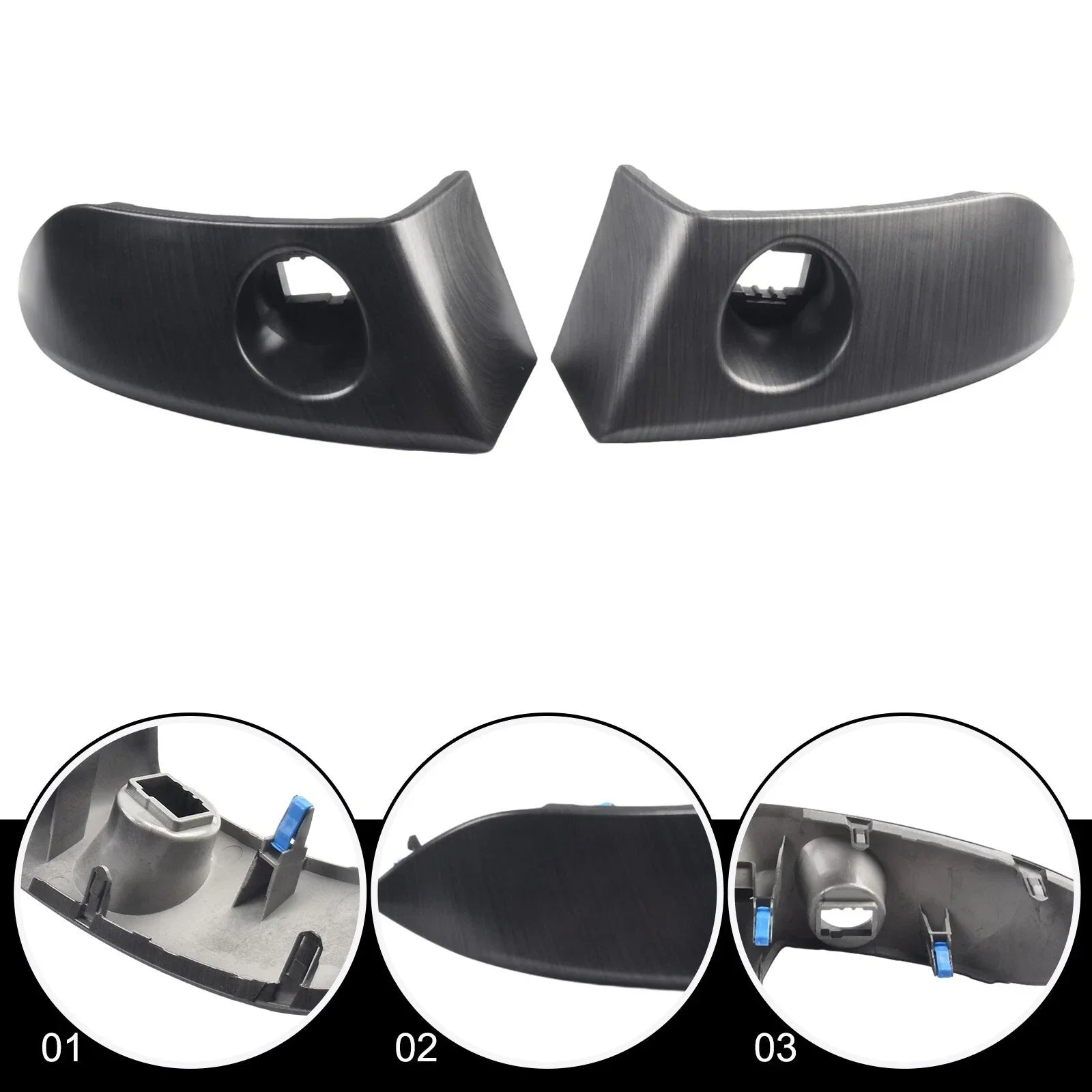 2 x Center Instrument Cluster Trim Decor for Toyota Rav4 (2006–2012)