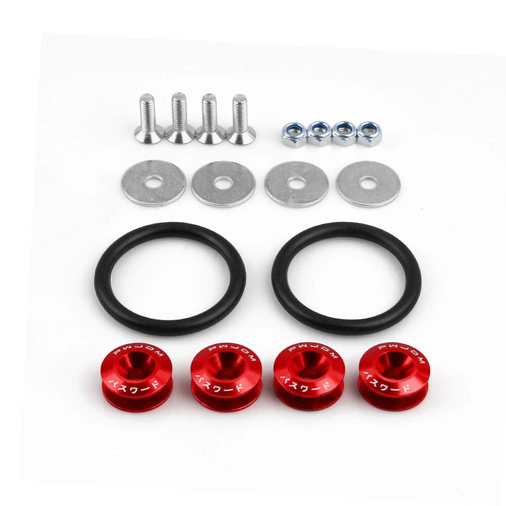 JDM Aluminum Bumper Quick Release Fastener Kit for Racing Car