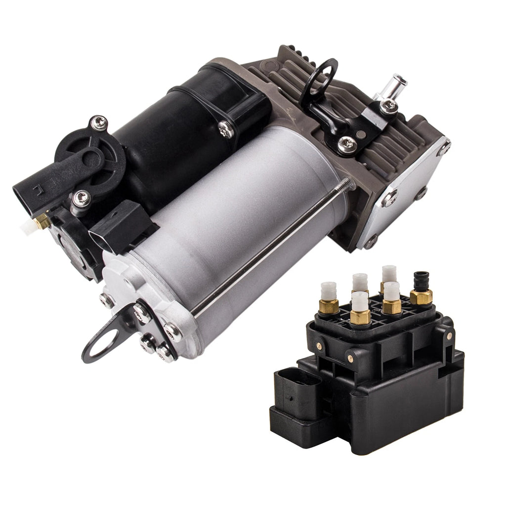 Air Suspension Compressor + Valve Block for Mercedes W164 GL ML Class (2007–2012)