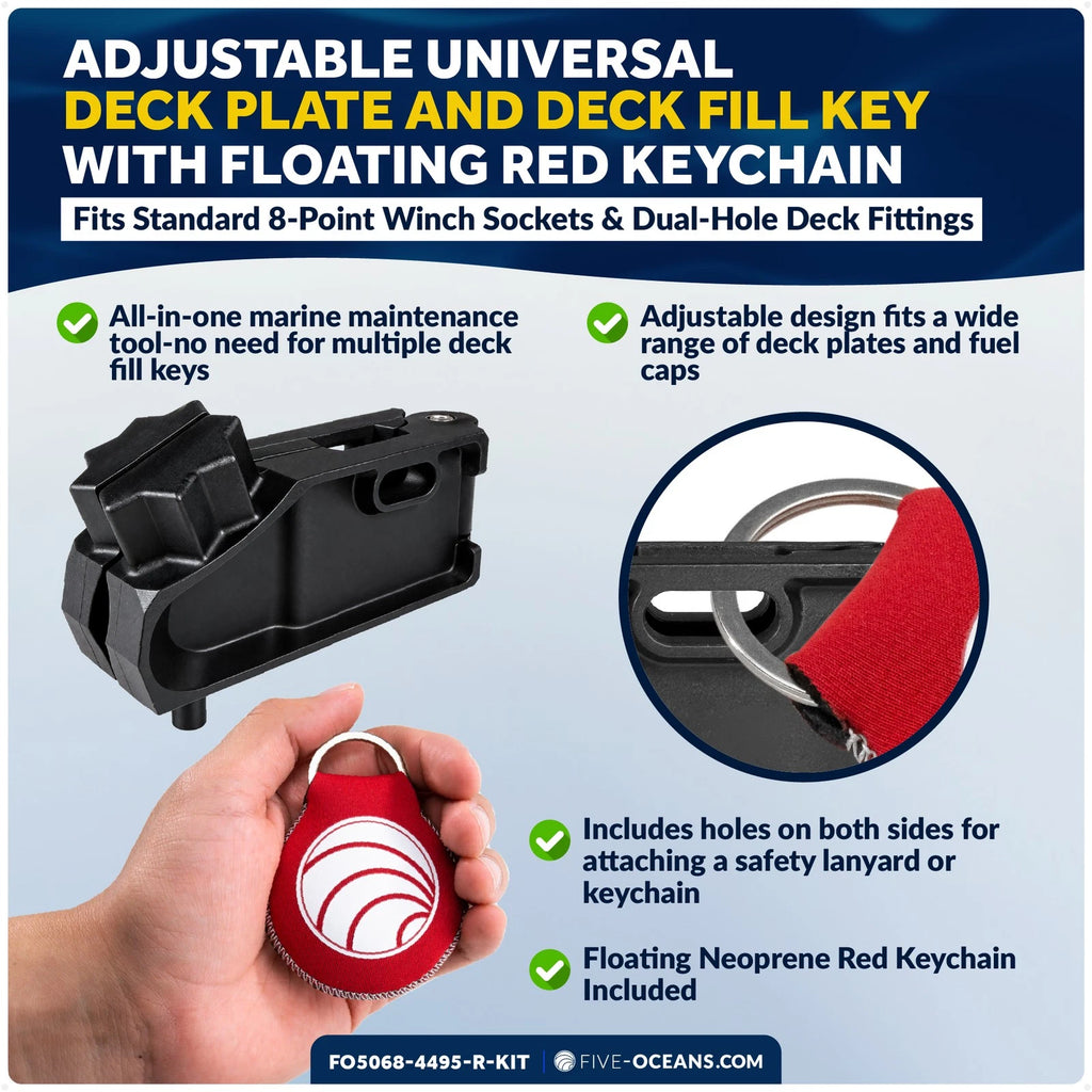 Adjustable Deck Plate & Fill Key for Universal Applications