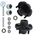Set of 2 Trailer Hub Kit 5 on 4.5" for 2000 lbs Axle W/Bearing Kit (2000–YYYY)