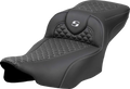 SADDLEMEN Roadsofa Extended Reach Seat for Harley Davidson