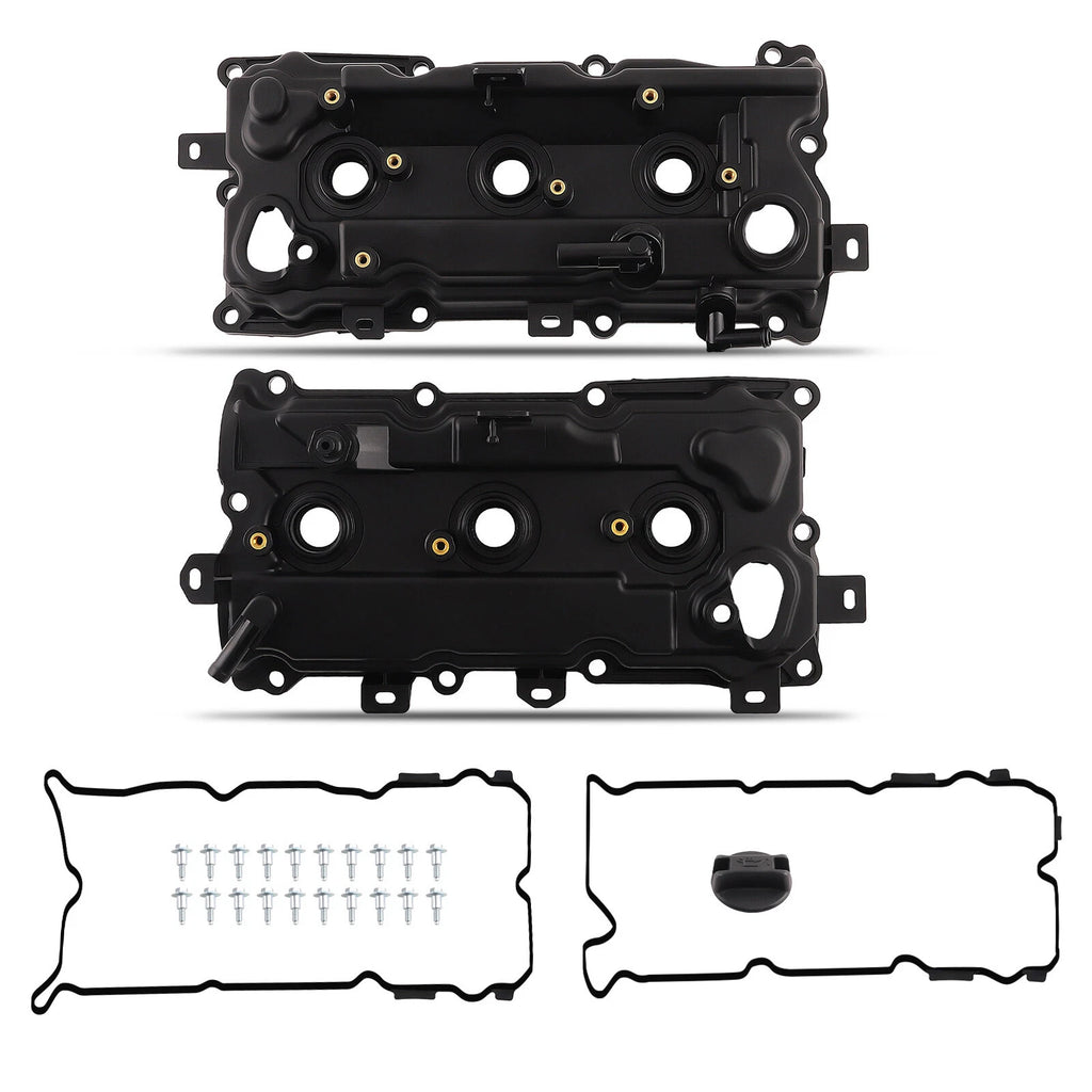 2X Valve Cover with Gasket & Oil Cap for Nissan Altima Pathfinder (2007–2014)