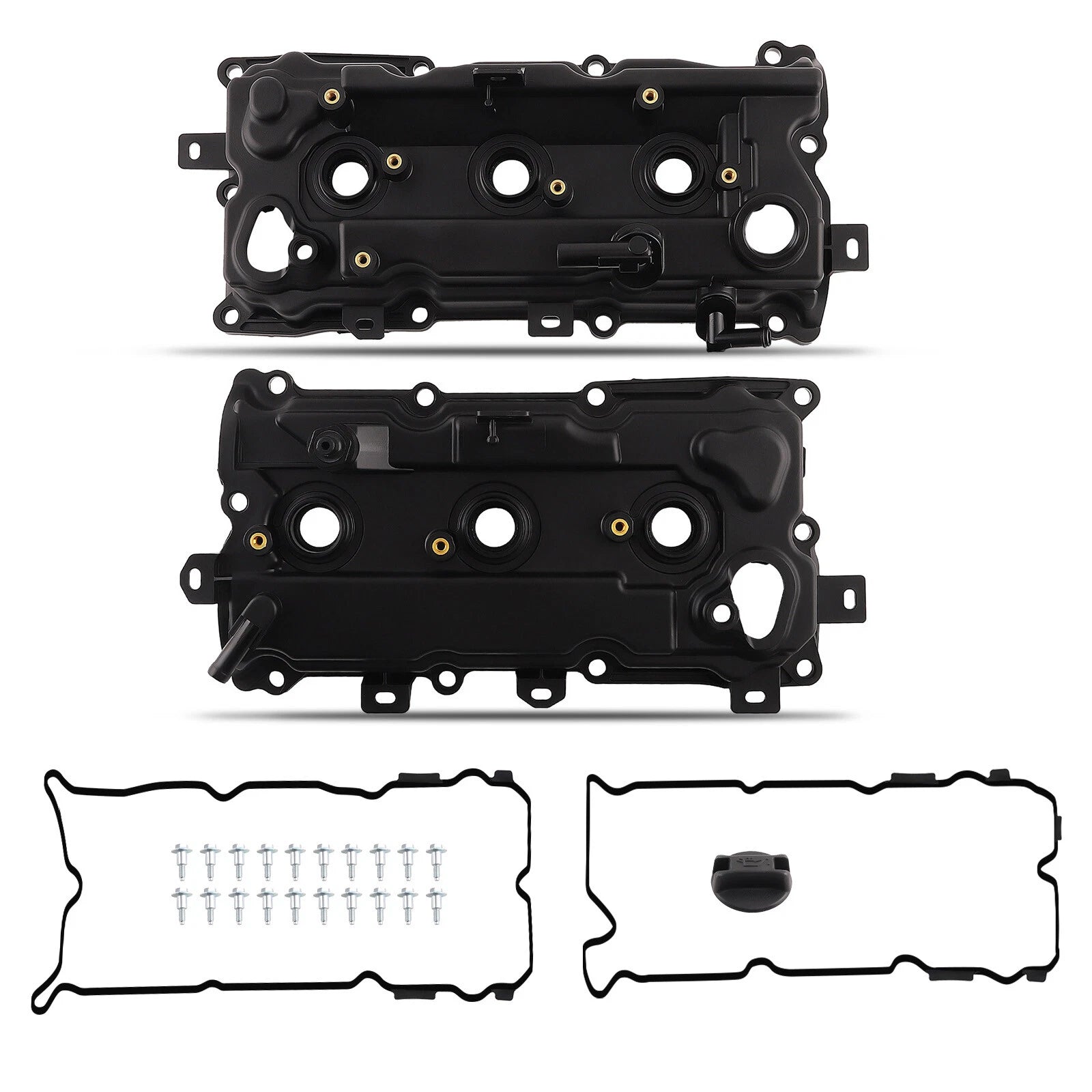 2X Valve Cover with Gasket & Oil Cap for Nissan Altima Pathfinder (2007–2014)