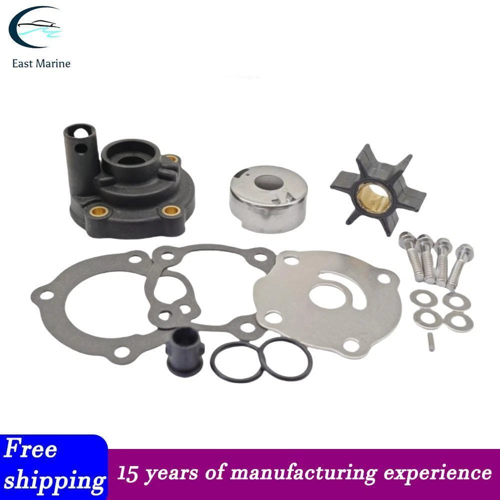Water Pump Impeller Kit with Housing for Johnson Evinrude 25 35 HP (N/A)