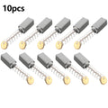Set of 10 Carbon Brushes for Electric Motors (10x5x5mm)