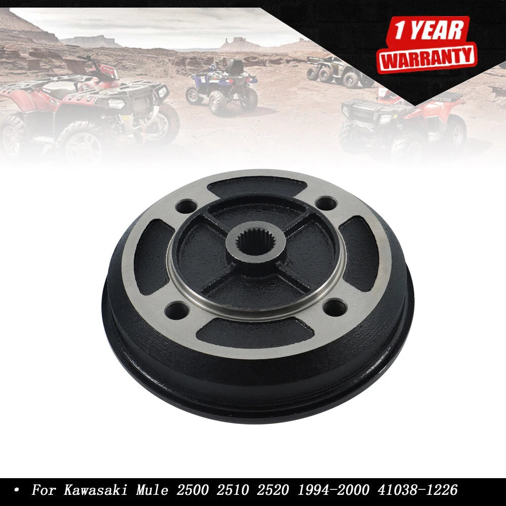 Rear Brake Drum for Kawasaki Mule 2500 2510 2520 (1994-2000)