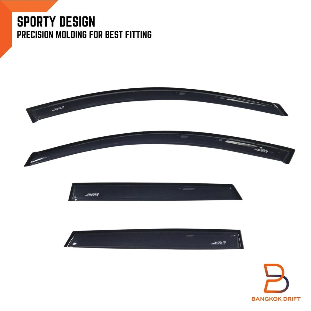 Weather Shield Window Visor Rain Guard for Mazda 3 Hatchback (2008-2013)
