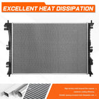 3-Row Aluminum Cooling Radiator for Jeep Wrangler JK (2007–2018)