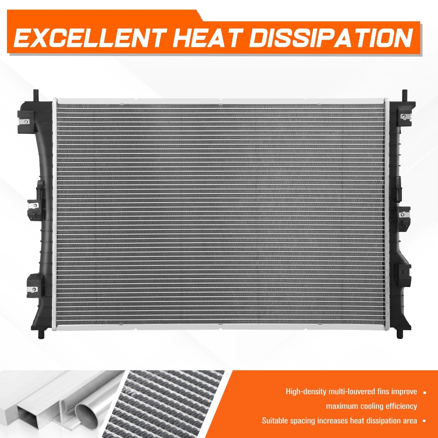 3-Row Aluminum Cooling Radiator for Jeep Wrangler JK (2007–2018)