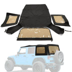 Replacement Soft Top with Tinted Windows for Jeep Wrangler JK (2010–2018)