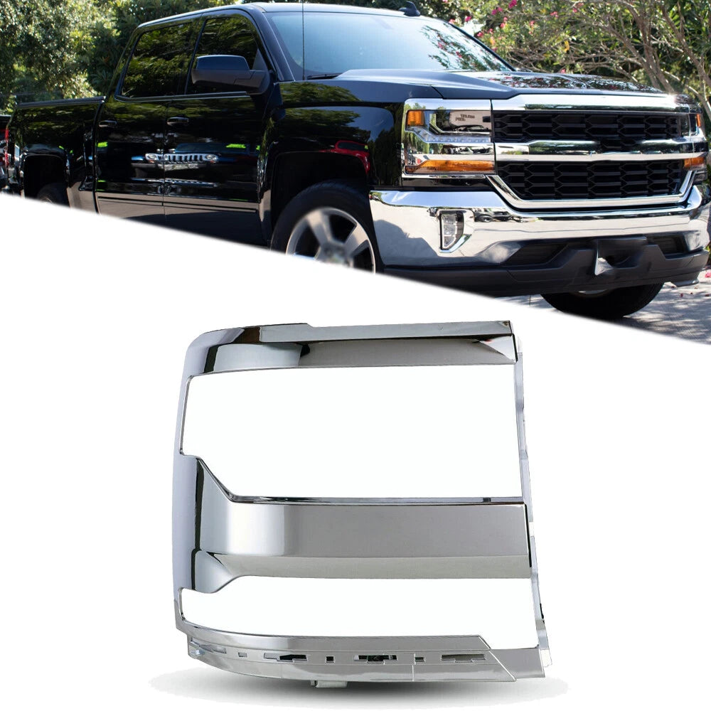 Headlight Trim Bezel Cover for Chevy Silverado 1500 (2016â2018)