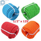 1/2" x 125' High Strength Polyester Rigging Rope for Arborists