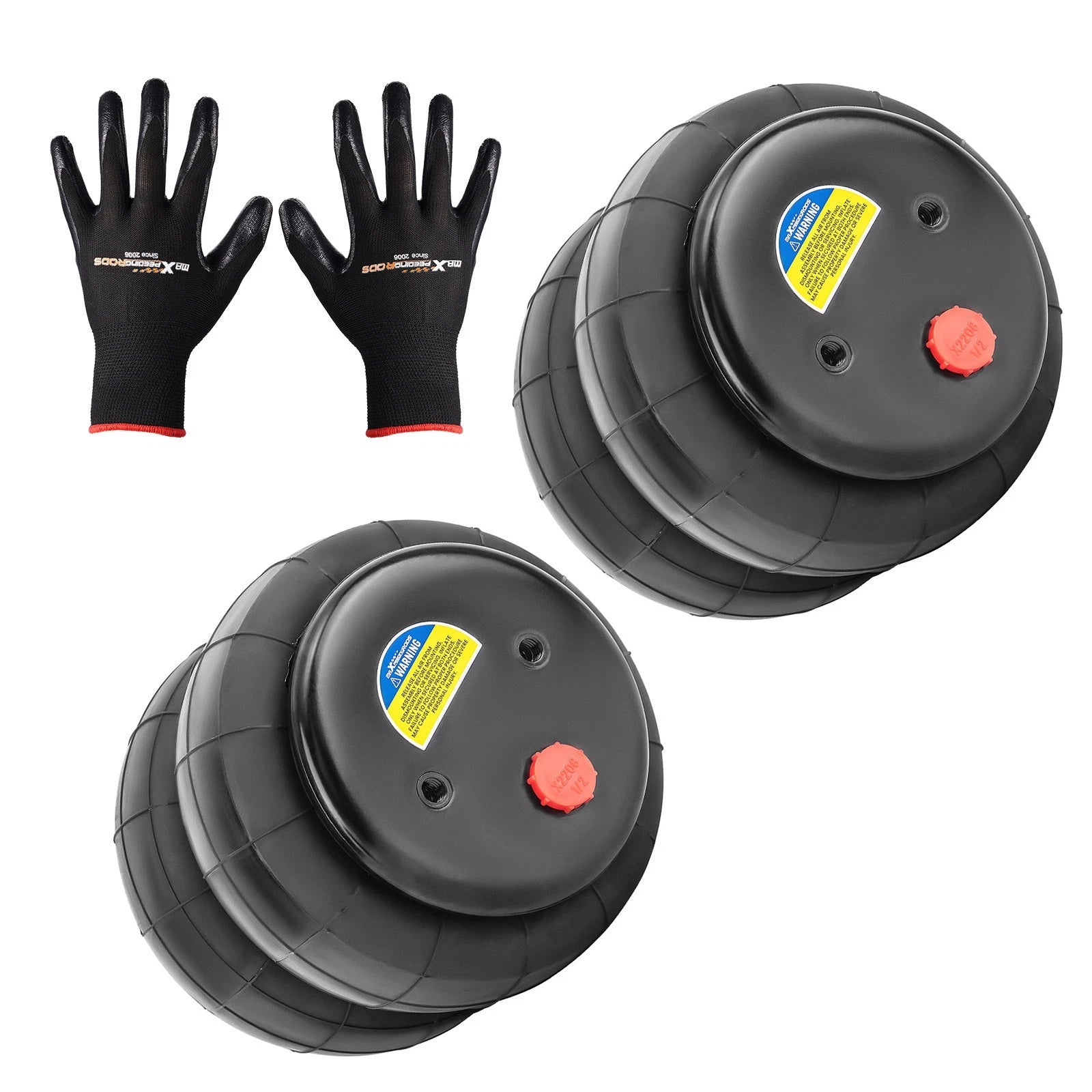 2 Heavy Duty Air Ride Suspension Spring Bags for